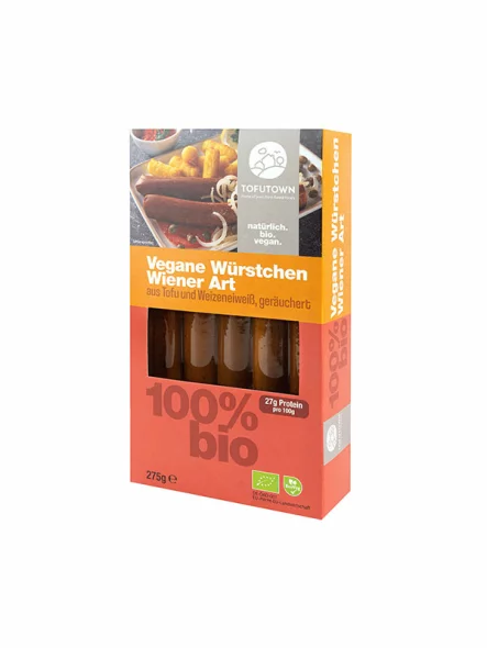 Veganske tofu kobasice Wiener Art 5 kom - Organske 275g Tofutown