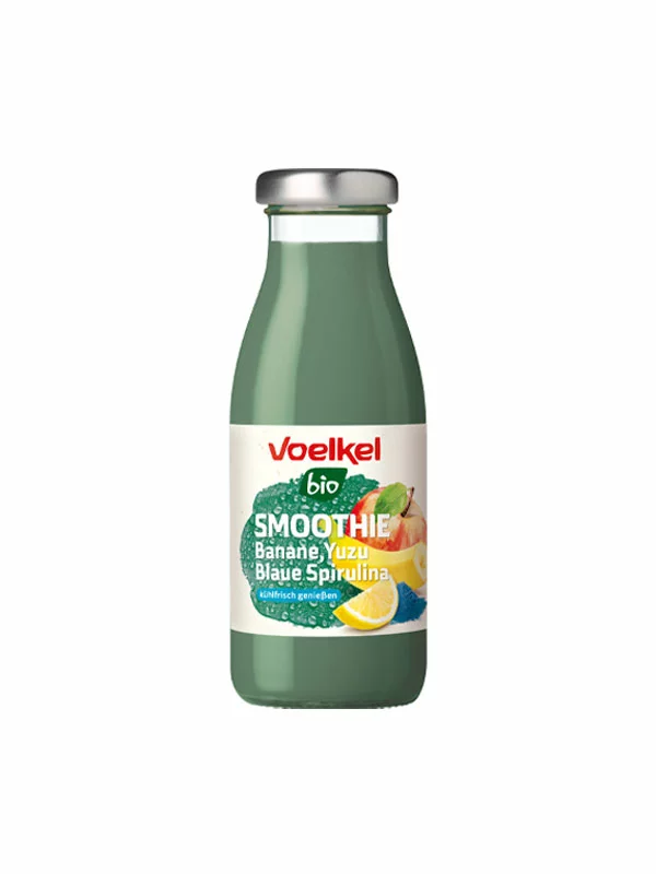Smoothie Banana & Spirulina & Yuzu - Organski 0,25l Voelkel