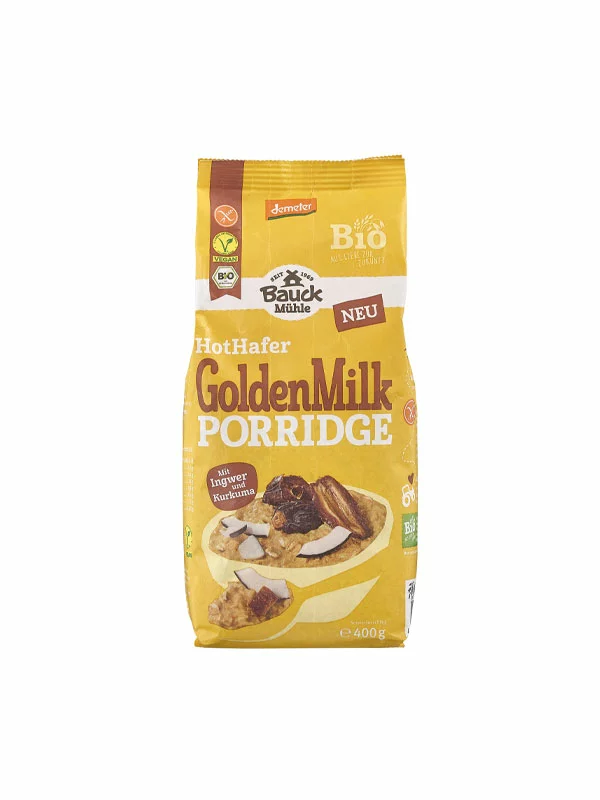 Zobena kaša Kurkuma & Đumbir Bez glutena - Organska 400g Bauck Mühle