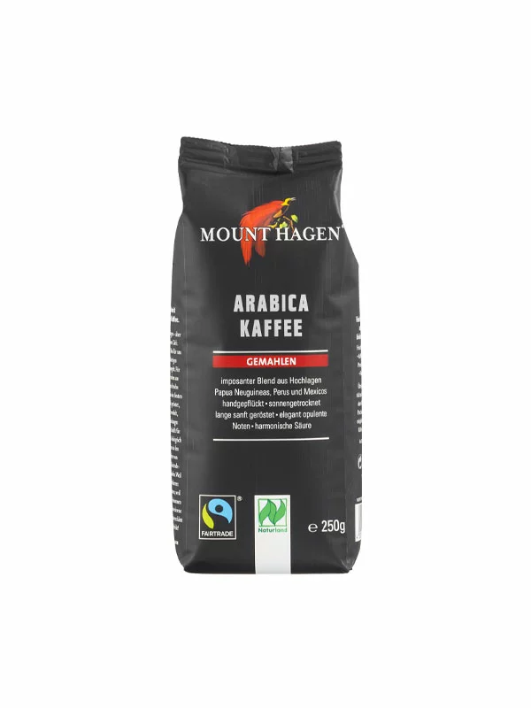 Pržena mljevena kava 100%  Arabica - Organska 250g Mount Hagen