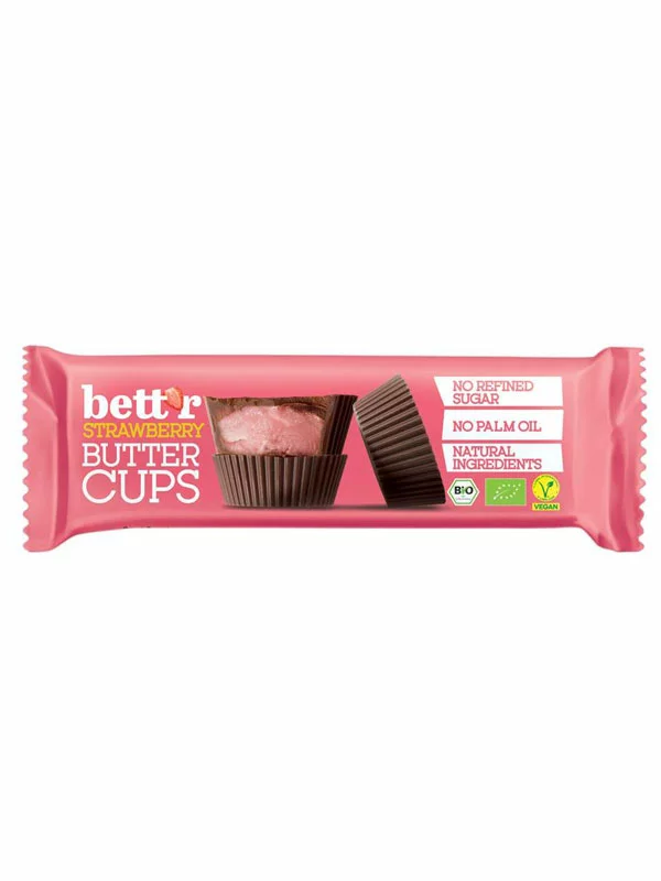 Praline s kremom od jagode - Organske 39g Bett’r