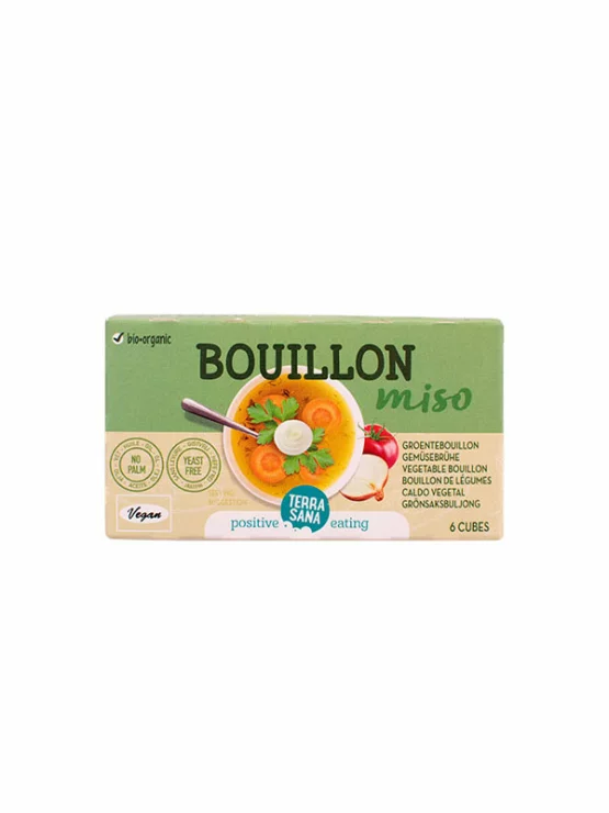 Povrtni temeljac Miso 6 kocki - Organski 64g Terrasana