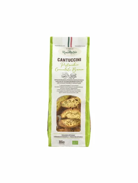 Cantuccini s pistacijom i bijelom čokoladom - Organski 200g RomiMarie