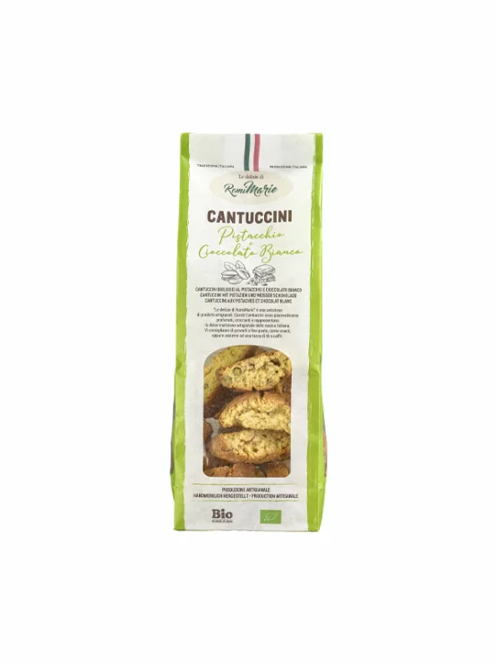Cantuccini s pistacijom i bijelom čokoladom - Organski 200g RomiMarie
