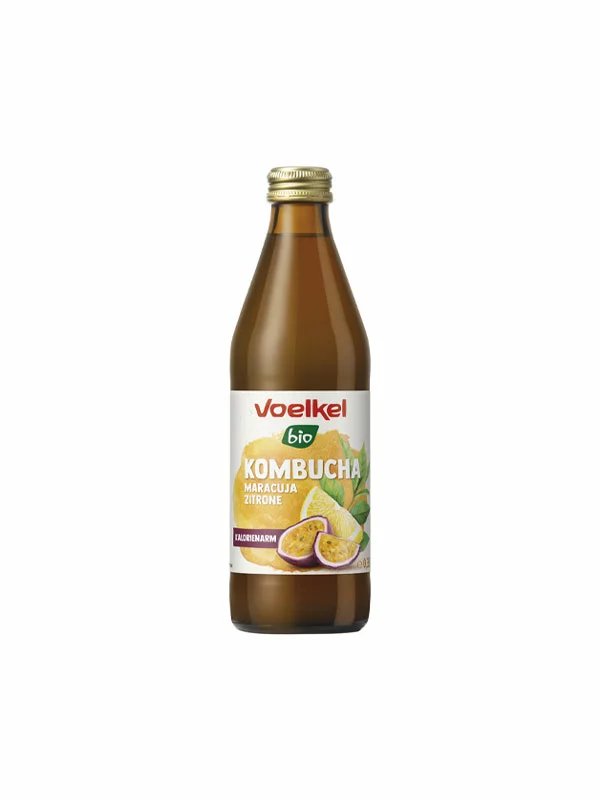 Kombucha napitak Marakuja & Limun - Organski 0,33l Voelkel