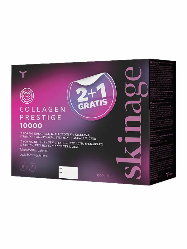 Skinage Collagen Prestige dodatak prehrani 2+1 gratis - 3x500ml yasenka