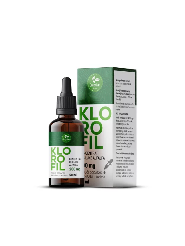 Klorofil koncentrat u kapima - 50 ml Green lab