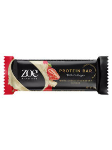 Proteinska pločica Bijela Čokolada & Jagoda - 50g Zoe