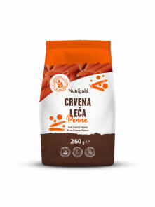 Nutrigold tjestenina od crvene leće bez glutena  u pakiranju od 250g