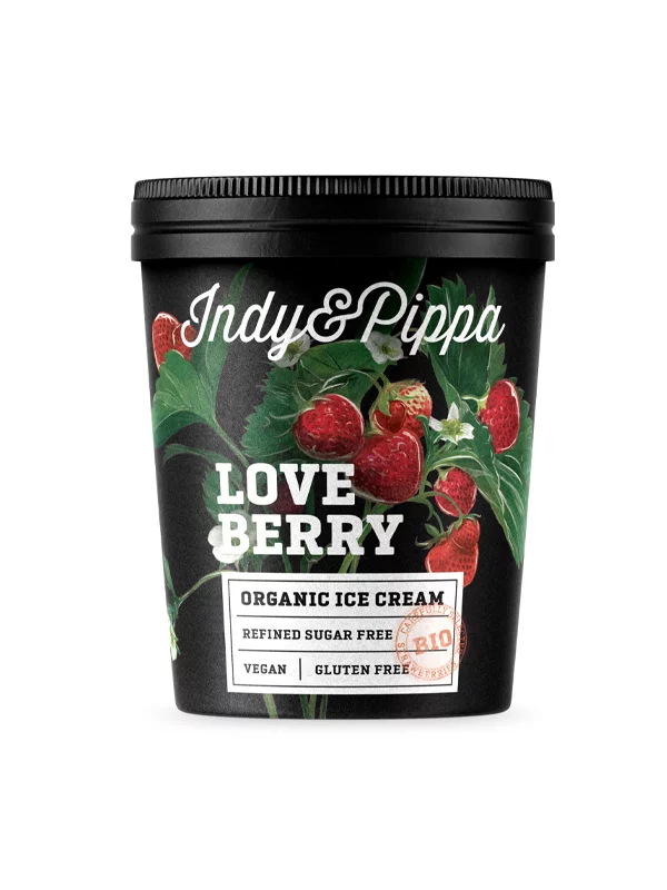 Indy & Pippa Sladoled Love Berry - Organski u čašici od 450ml