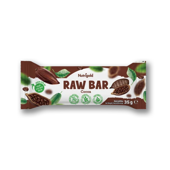 Nutrigold raw bar kakao u pakiranju od 35g