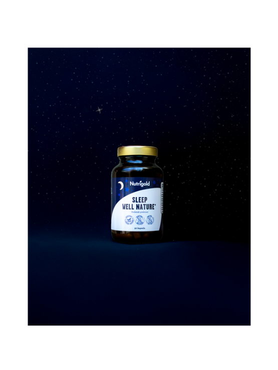 Nutrigold Sleep Well Nature veganske kapsule u smeđoj bočici