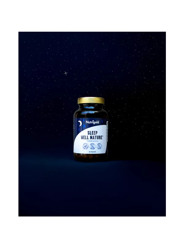 Nutrigold Sleep Well Nature veganske kapsule u smeđoj bočici