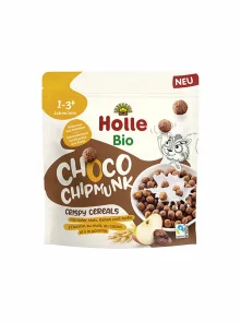 Holle oganske hrskave žitne pahuljice s kakaom ''Choco Chipmunk za djecu od navršene prve godine u pakiranju od 125g.