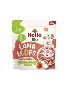 Holle organske Hrskave žitne pahuljice Lama Loops od navršene prve godine života u pakiranju od 125g.