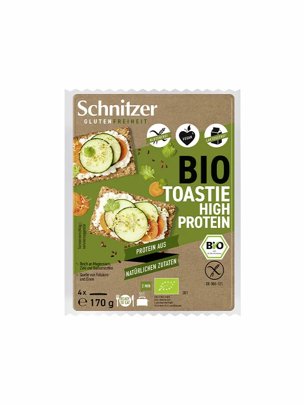 Proteinski tost kruh Bez glutena - Organski 170g Schnitzer