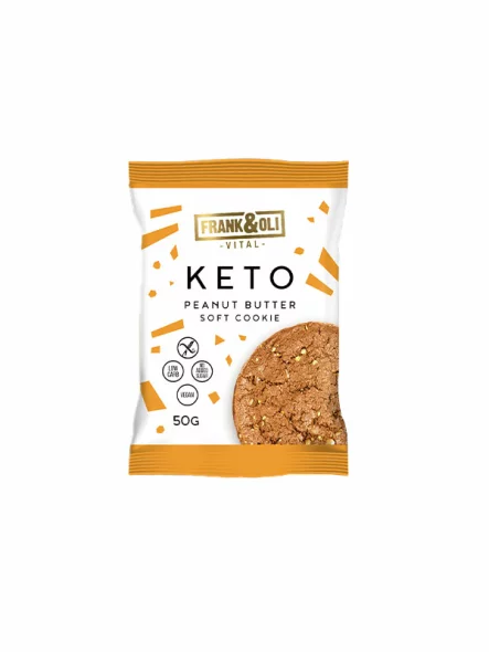 Veganski KETO keks Kikiriki Bez dodanog šećera - 50g Frank&Oli