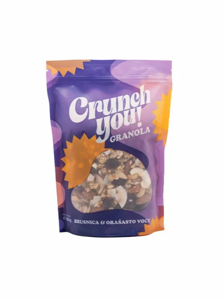 Granola Brusnica & Orašasto voće - 400g Crunch you!