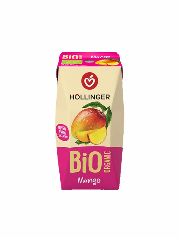 Hollinger Sok od manga Tetrapak sa slamkom  - Organski 200ml