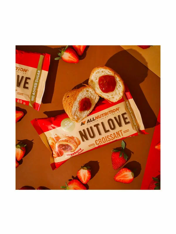 ALL Nutrition Nutlove CROISSANTs punjenjem od jagode bez dodanog šećera u pakiranju od 60g.