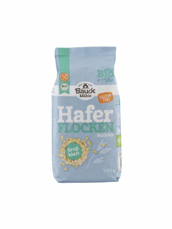 Bauck Mühle krupne zobene pahuljice bez glutena u pakiranju od 475g