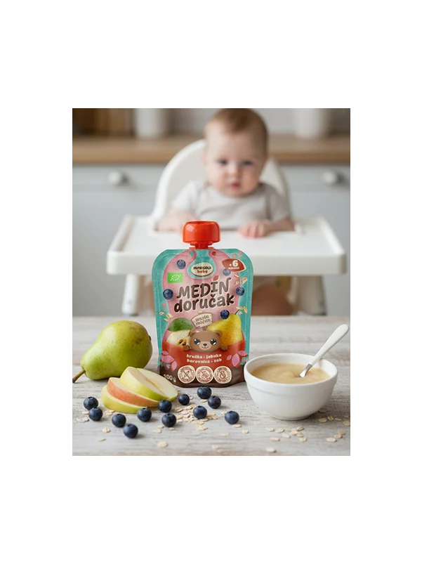 Voćna kaša Medin doručak - Organska 100g Nutrigold Baby