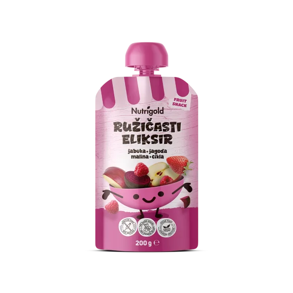 Nutrigold Voćna kaša Ružičasti eliksir u pakiranju od 200g