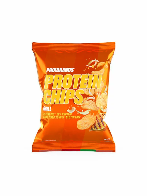 Fcb Brands ProteinPro čips s okusom grilla u pakiranju od 50g.