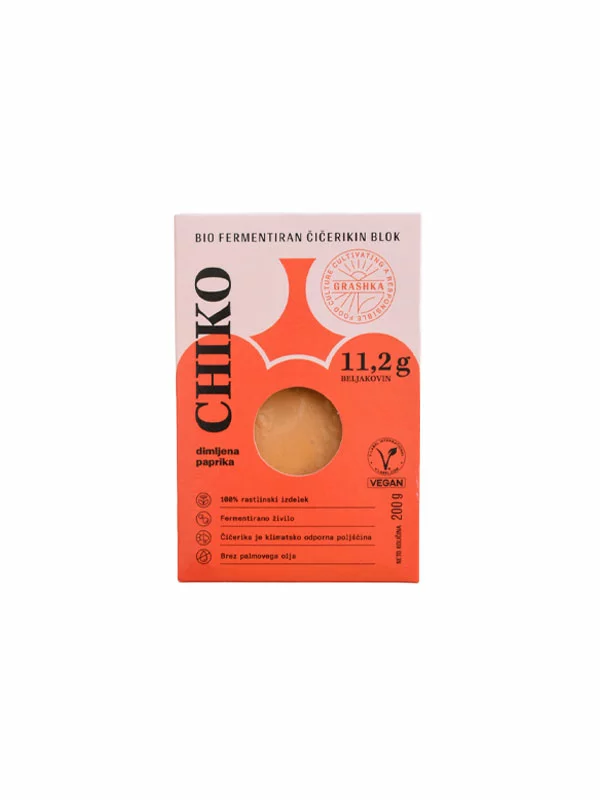 Grashka organski odrezak od slanutka Chiko Dimljena paprika u pakiranju od 200g.