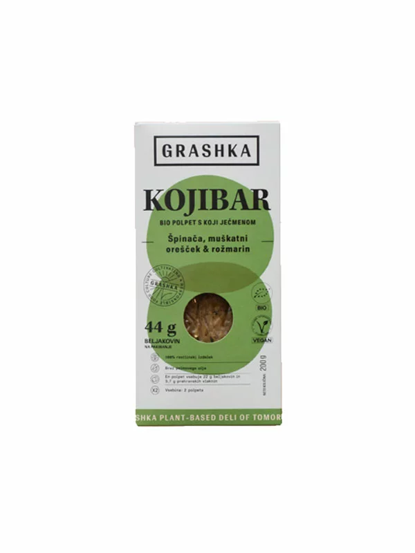 GrashkaVeganske pljeskavice c - organske 200g GrashkavVeganske pljeskavice c - organske 200g GrashkaVeganske pljeskavice c - organske 200g Grash organske veganske pljeskavice od ječma i špinata u pakiranju od 200g.
