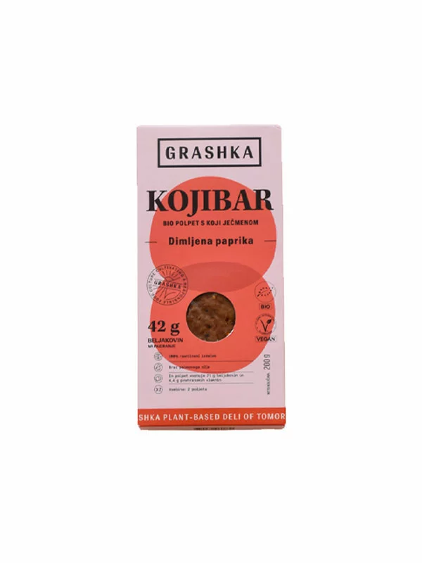 Grashka organske Veganske pljeskavice od ječma i dimljene paprike u pakiranju od 200g.