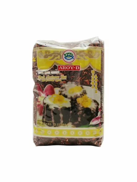 Aroy-D crna ljepljiva riža u pakiranju od 1000g.