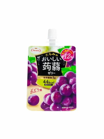 Niskokalorični konjac žele s okusom grožđa - 150g Tarami