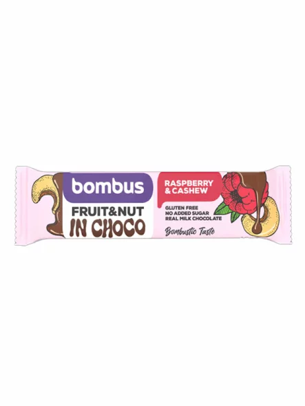 Fruit & Nut Bar - Malina & Indijski orah 40g Bombus