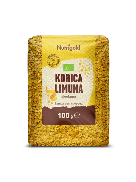 Sjeckana korica limuna - Organska 100g Nutrigold