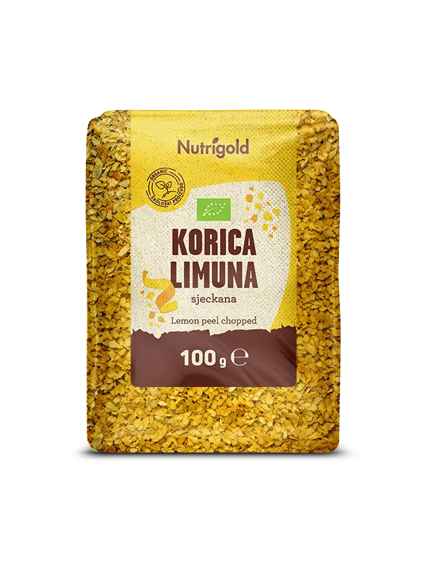 Sjeckana korica limuna - Organska 100g Nutrigold