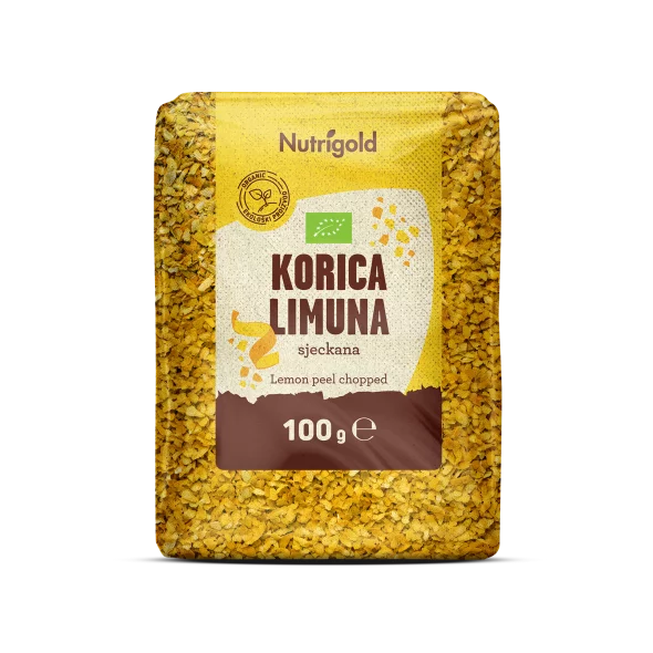 Sjeckana korica limuna - Organska 100g Nutrigold