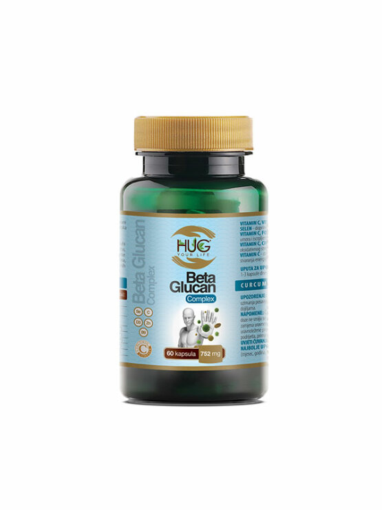 Hug Your Life Beta Glucan premium & C3 Complex 60 kapsula u tamnoj ambalaži