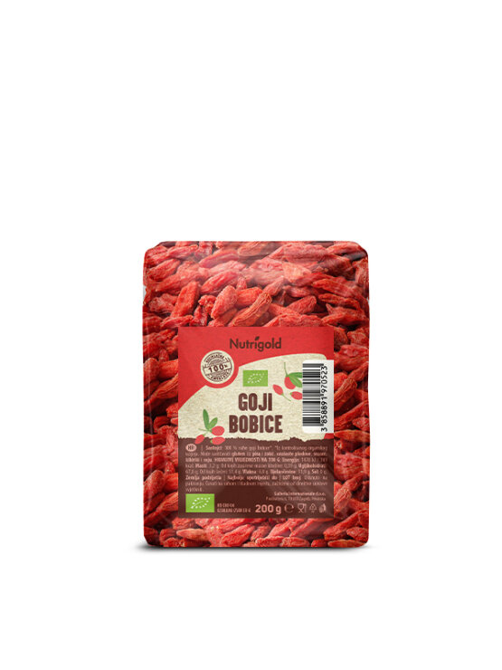 Nutrigold goji bobice u prozirnoj plastičnoj ambalaži 200g