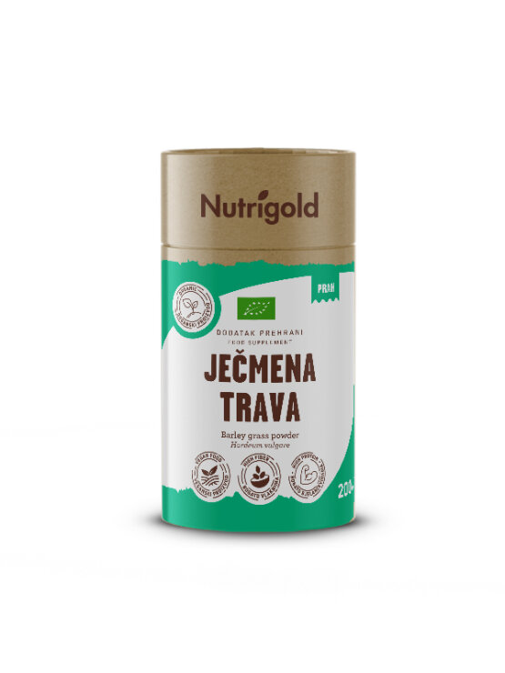 Nutrigold Ječmena trava u prahu u smeđoj ambalaži 200 g