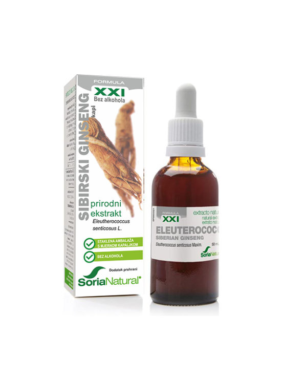 Soria Natural Sibirski ginseng prirodni ekstrakt u bočici od 50 ml