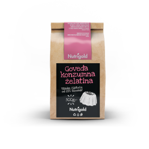 Nutrigold goveđa konzumna želatina u ambalaži od 500g