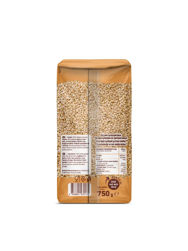 Sezam sjemenke - 750g Nutrigold