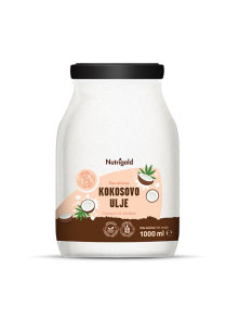 Kokosovo ulje bez mirisa - Staklenka 1000ml Nutrigold