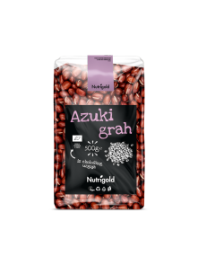 Nutrigold azuki grah iz ekološkog uzgoja u prozirnoj ambalaži, 500 grama