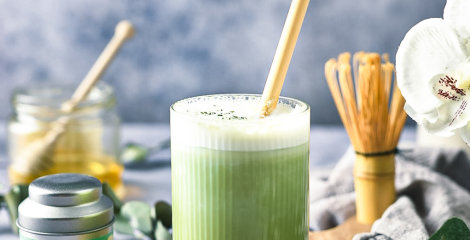 Ledeni matcha latte