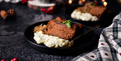 Recept za lažnu mesnu štrucu s povrćem, gljivama, orasima i začinama