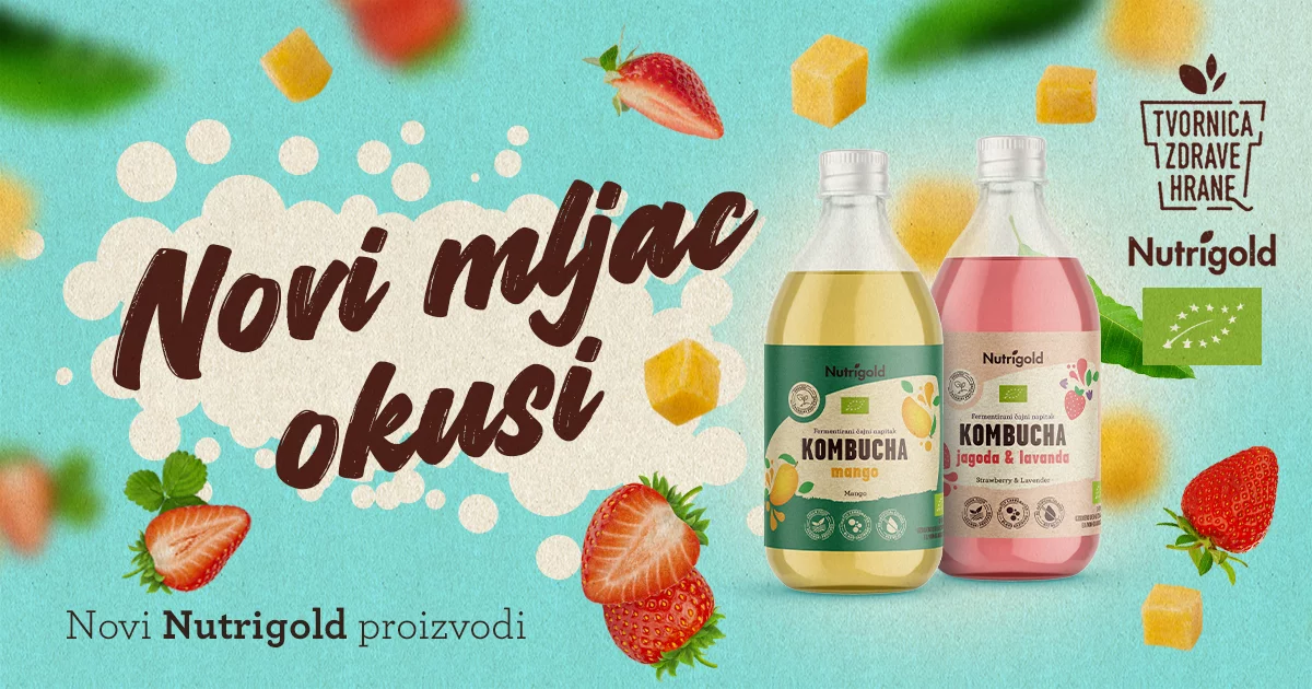 Nazdravimo ljetu uz nove osvježavajuće okuse Nutrigold kombuche!