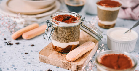 Tiramisu chia puding