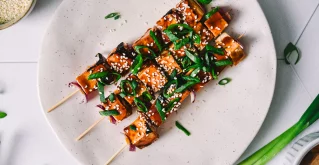 Teriyaki tofu ražnjići